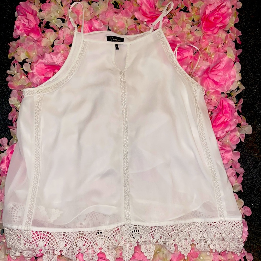 White Thalia S. thin strap blouse 🤍